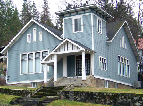 George Carslon Private Art Studio in Harrison Idaho is former Freemason Lodge